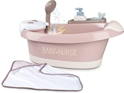 Ecost Customer Return Smoby - Baby Nurse Electronic Doll Bathtub - Tub with Functions and Lots of Ac