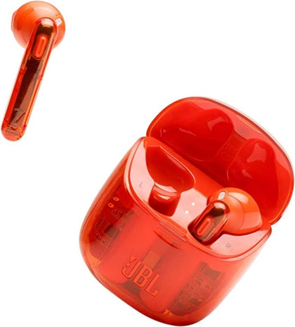 Ecost Customer Return JBL Tune 225 TWS Lifestyle Bluetooth Headphones in Ghost Orange-wireless sp