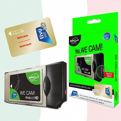 Ecost Customer Return Tivu 'Sat Digiquest HD Gold and We Cam SmartCam - Module HD CI+ WIFI with W