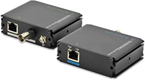 Ecost Customer Return Digitus PoE+ extender set range at RJ45 to 400m / at COAX up to 500m - almo