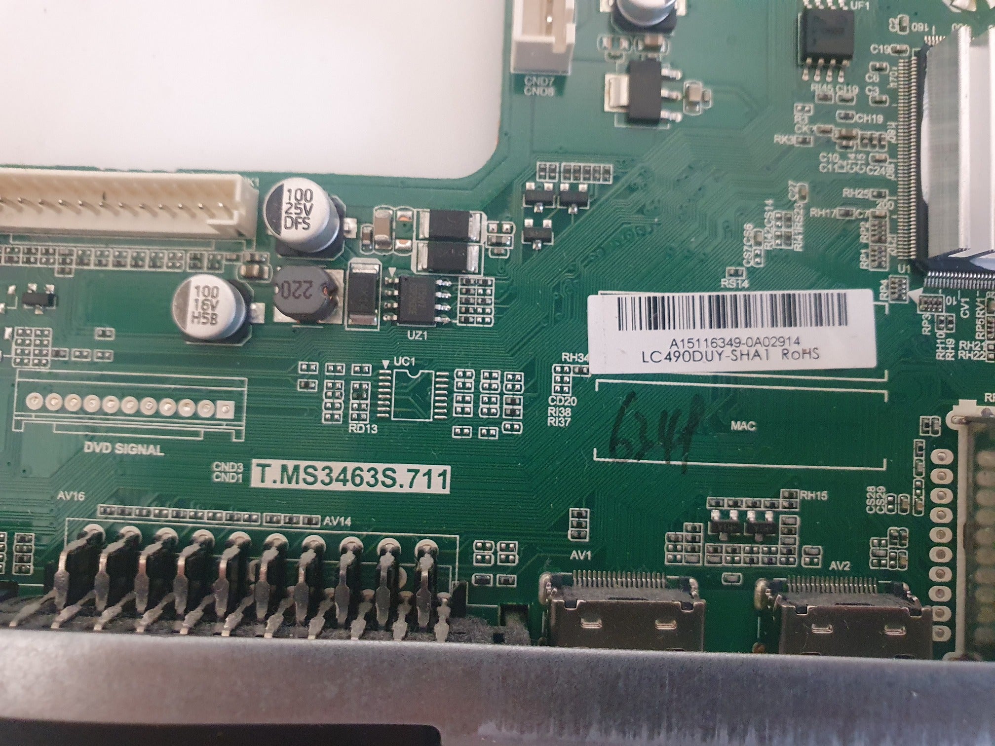 Mainboard T.MS3463S.711 Blaupunkt 49/148O-GB-11B-FEGBQP-EU