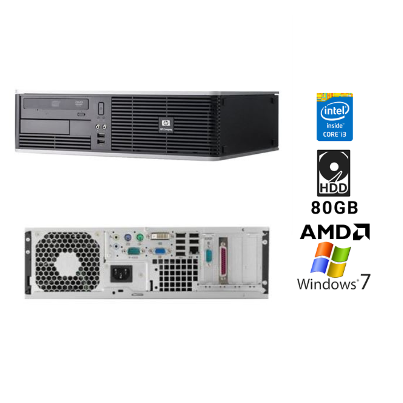 HP Compaq dc5850 SFF / AMD Athlon 1640b/ 3 GB RAM/ 80 GB HDD/ Ati