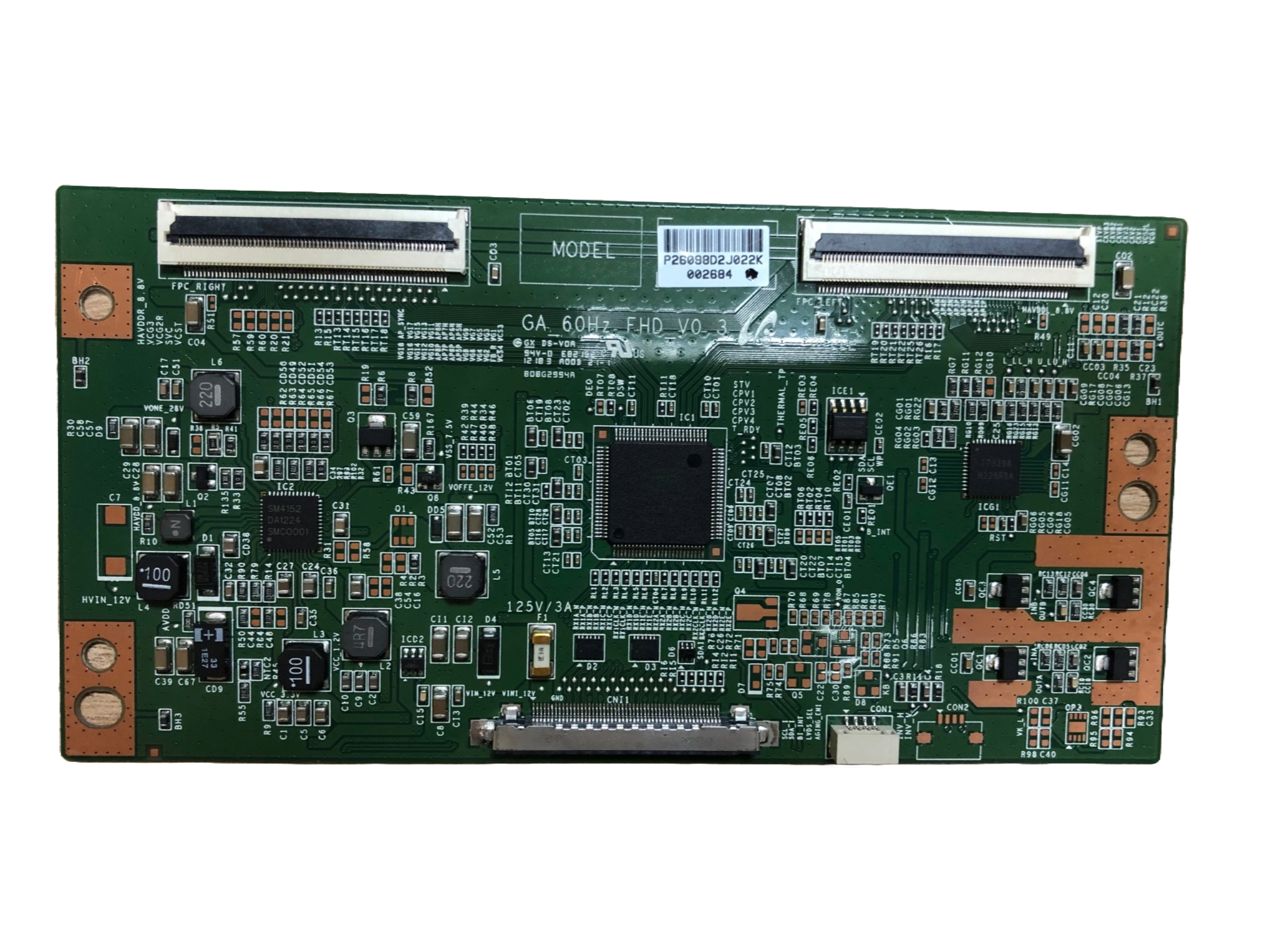 GA_60Hz_FHD_V0.3 t-con board Toshiba 40RL953