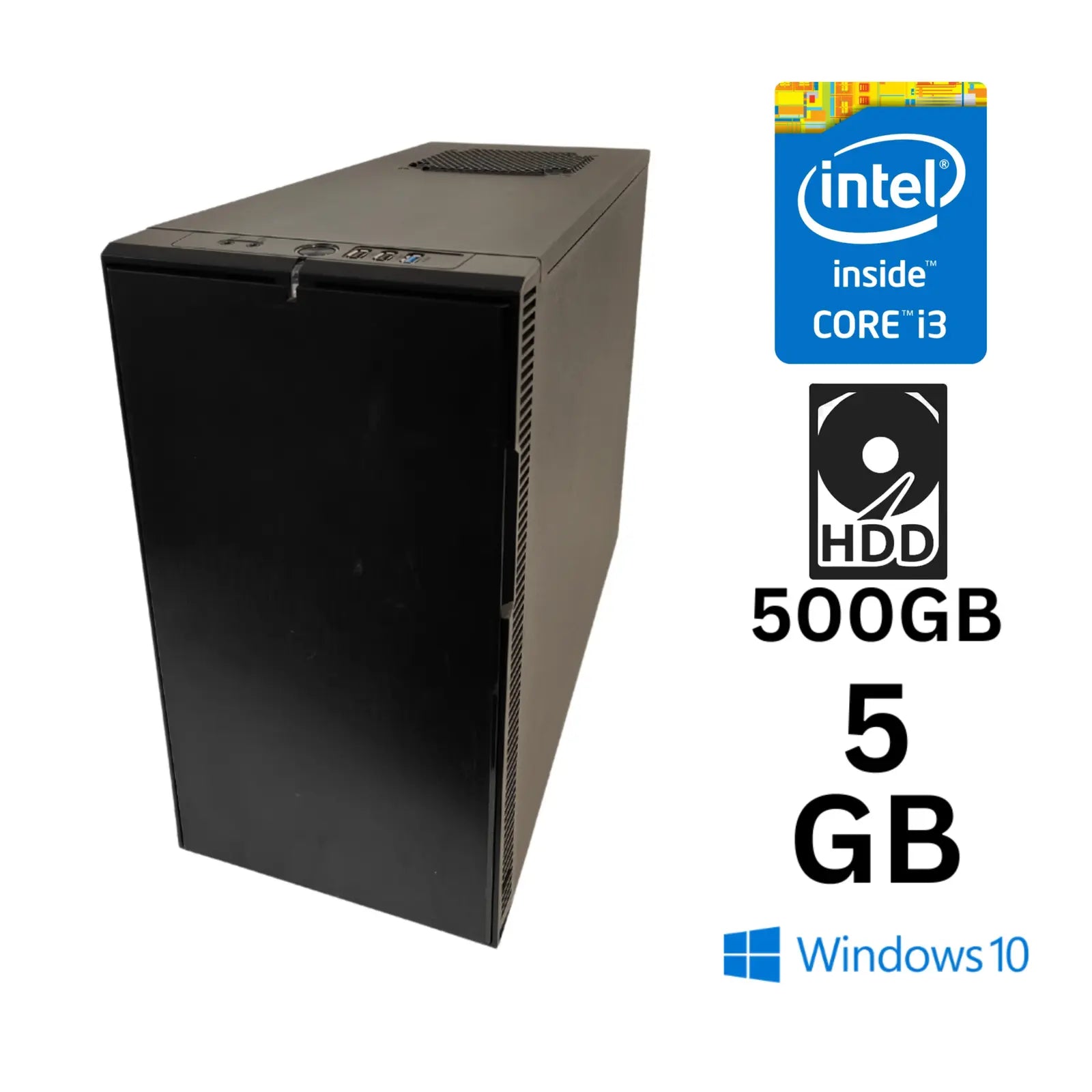 PC Fractal Design Define / Intel Core - i3 3220/ 5 GB/ 500 GB/ Intel HD + GT640