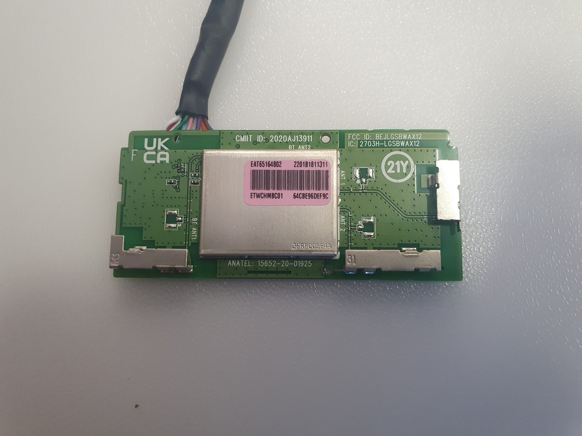 IR Sensor, Button & WiFi Module EBR3520670 LGSBWAX12 LG OLED65G26LA 