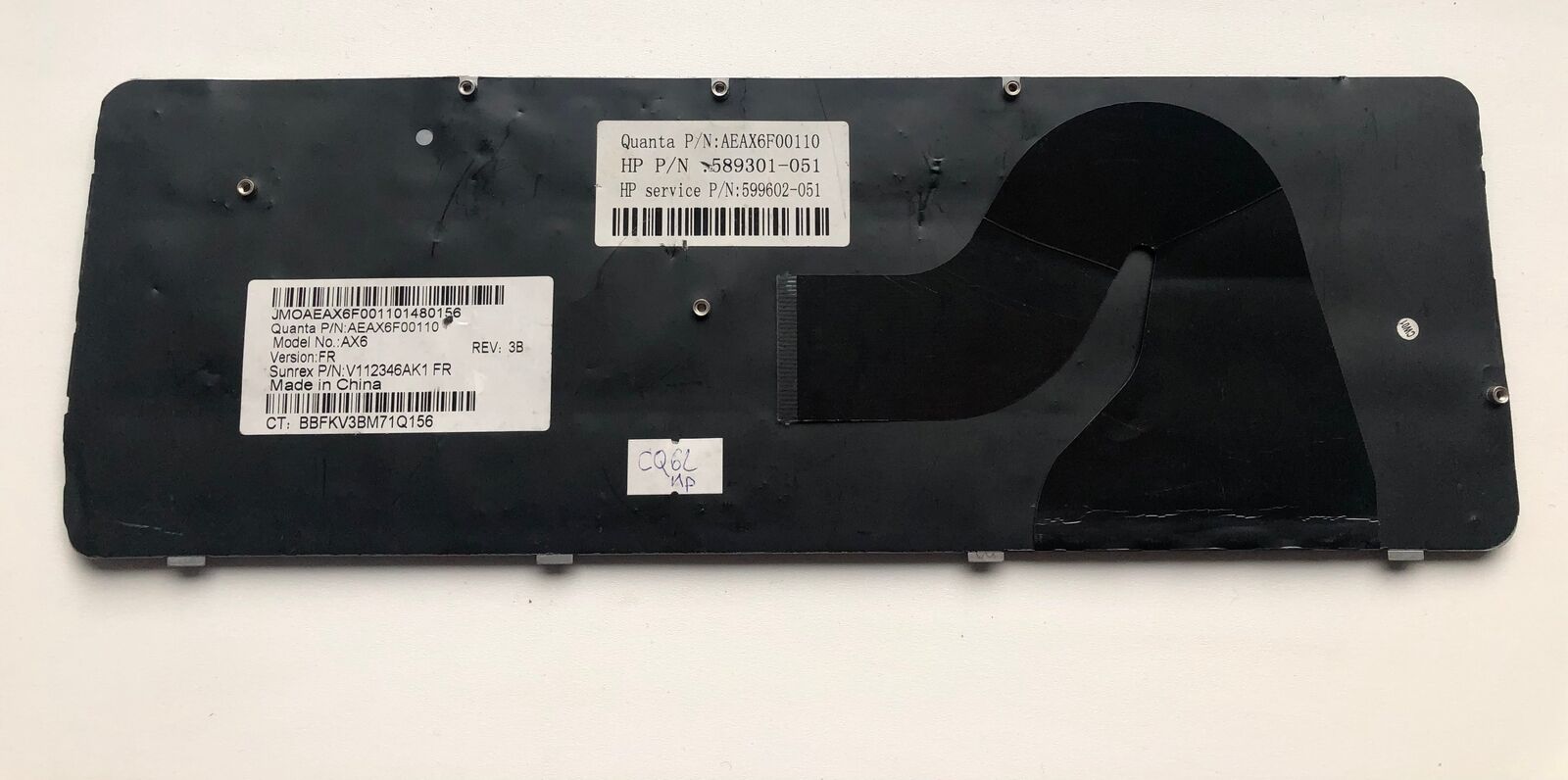 HP CQ62 laptop keyboard 589301-051 - for parts