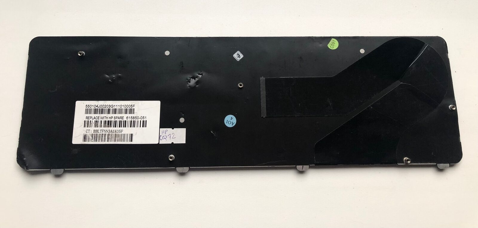 HP G72 laptop keyboard 615850-051 - for parts