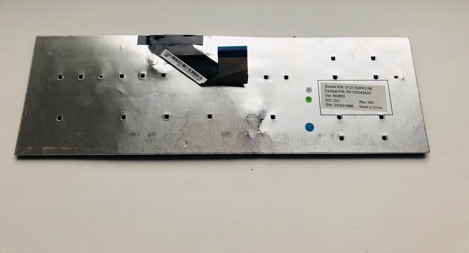 Packard Bell LK11 LV11HC TS11HR TS13HR LG71 TG71  laptop keyboard PK130O42A23 V121702FK3 - for parts