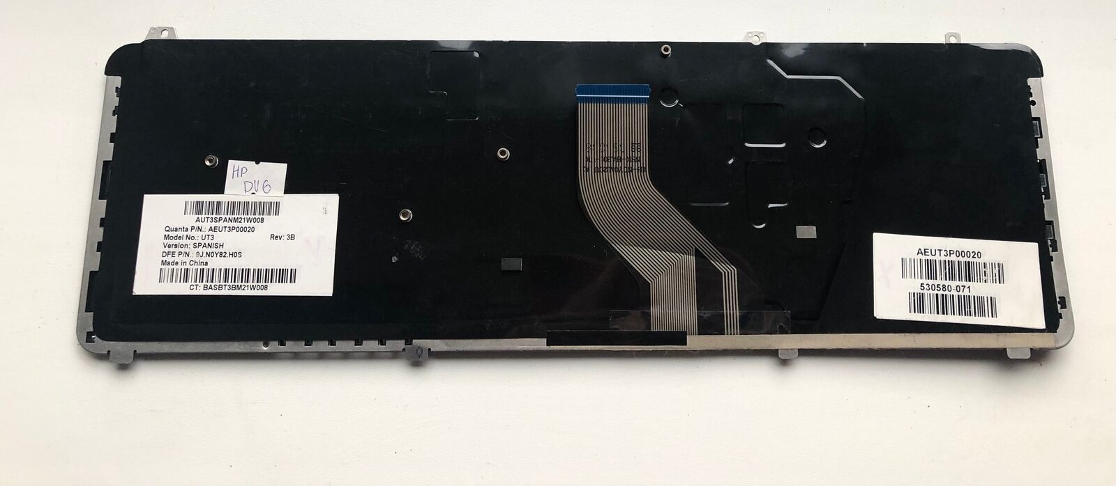 HP PAVILION DV6-1000 DV6-2000 laptop keyboard 530580-071 - for parts